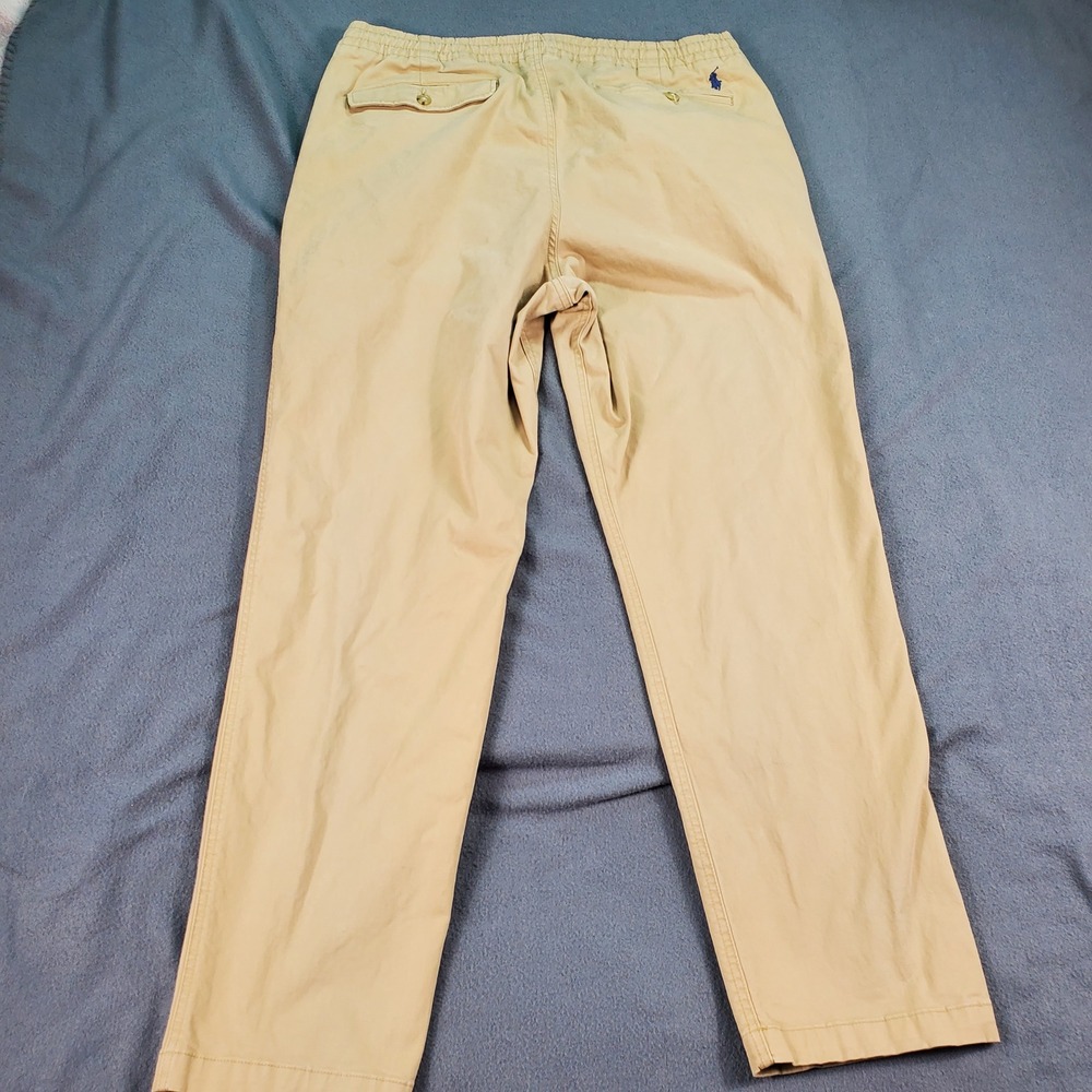 Polo Ralph Lauren Mens XL Stretch Classic Fit Tan Elastic Waist Chino Pants Flaw - Picture 10 of 10